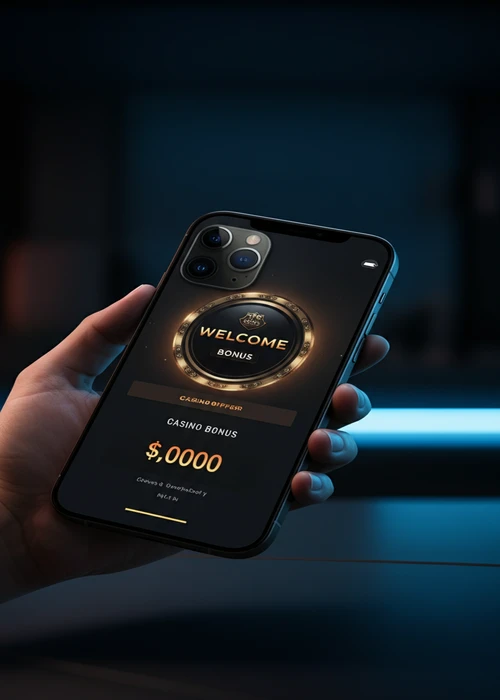 Visuel de la page d'accueil Monsterwin, illustrant le bonus de bienvenue de 100% et 200 tours gratuits avec des icônes de jeux.